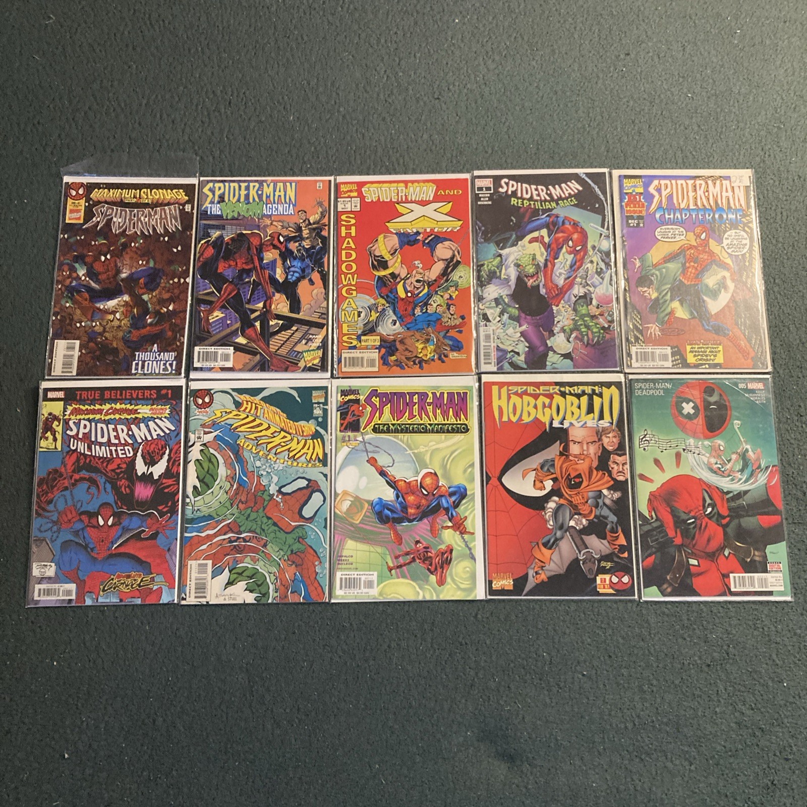 Spider Man Comics Mixed Sets - Marvel Comics Lot Of 10 Spider Man Comics Mixed Sets - Marvel Comics Lot Of 10