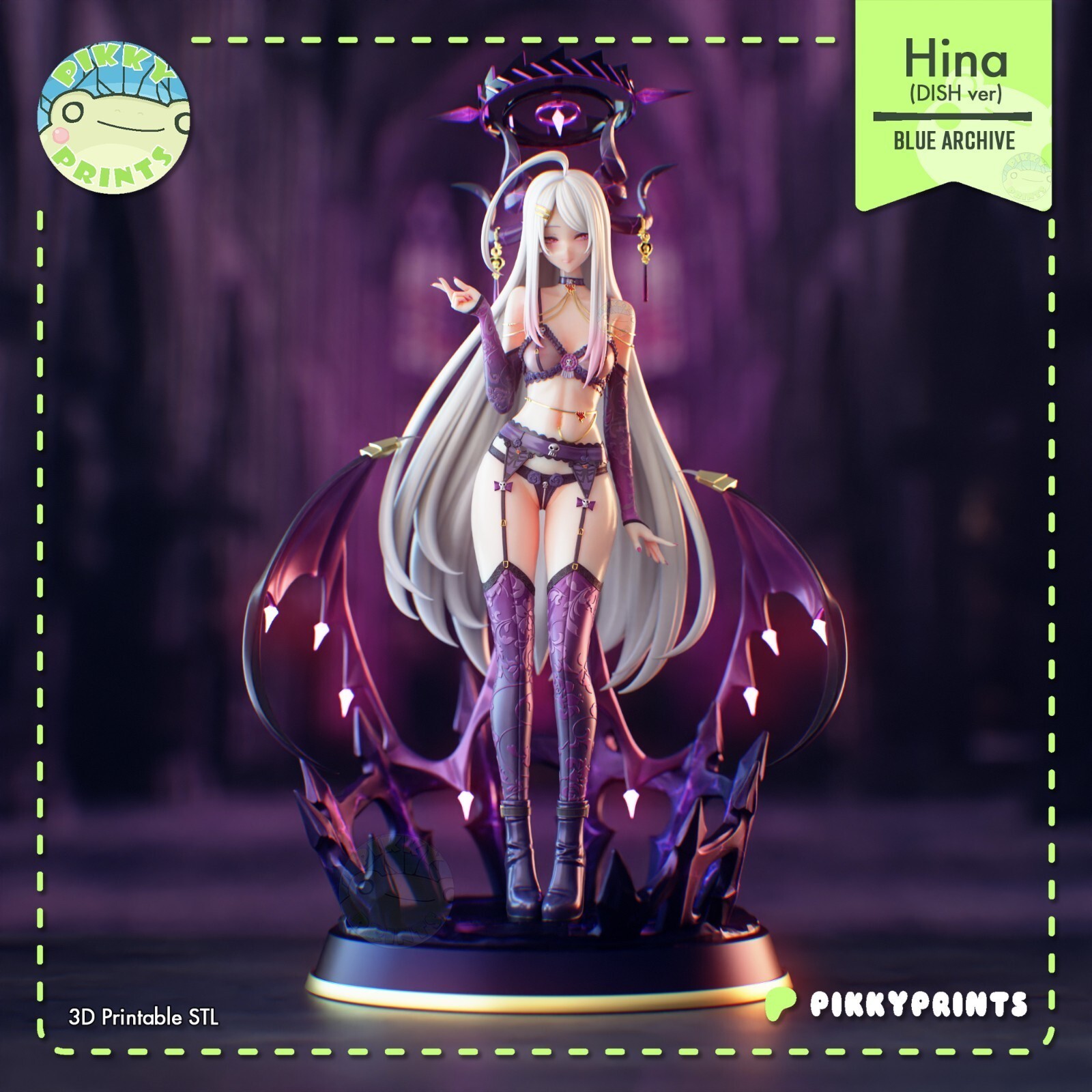 1:8 Hina Blue Archive Fan Art UNPAINTED Resin Garage Kit