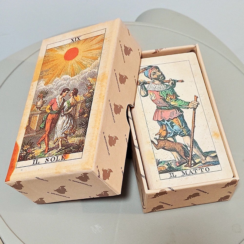 1830 Soprafino Tarot 78-Card Deck - 12x7cm (4.7x2.8in) Vintage Italian History 1830 Soprafino Tarot 78-Card Deck - 12x7cm (4.7x2.8in) Vintage Italian History