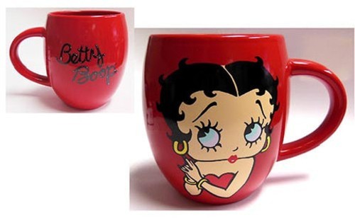 Betty Boop Collectible Head Barrel Red Coffee/Tea Mug 16 Ounces - Licensed New