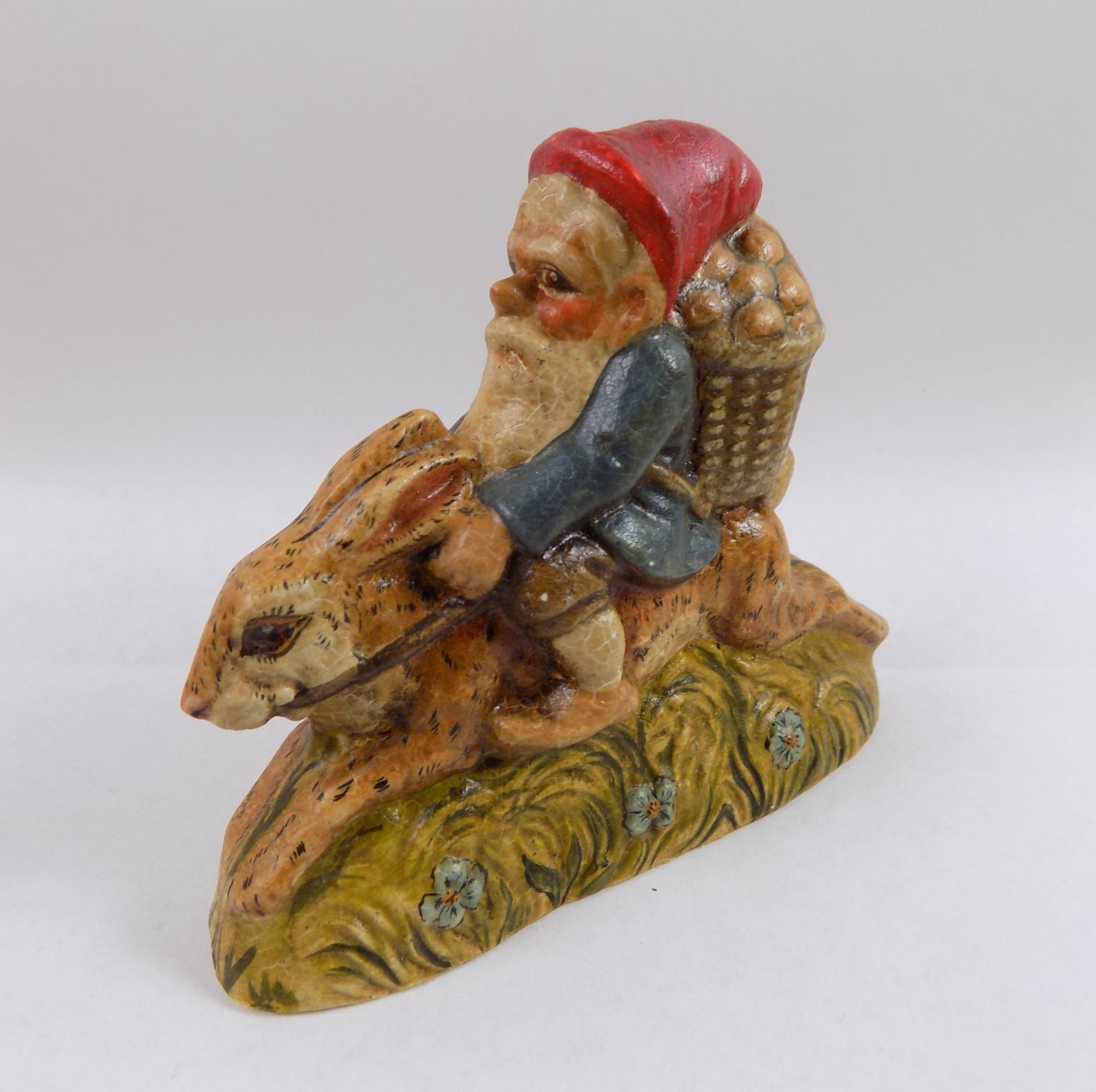 Vaillancourt Collection Gnome on Rabbit with Eggs #17/500 VGC 4.25\