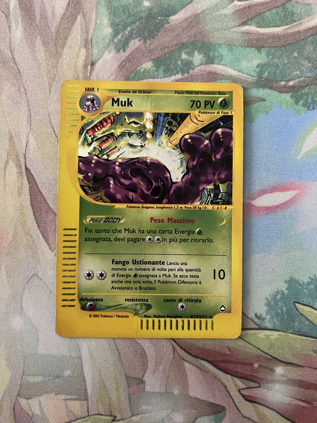 Muk H17/H32 Pokemon Card Rare Vintage Aquapolis ITA
