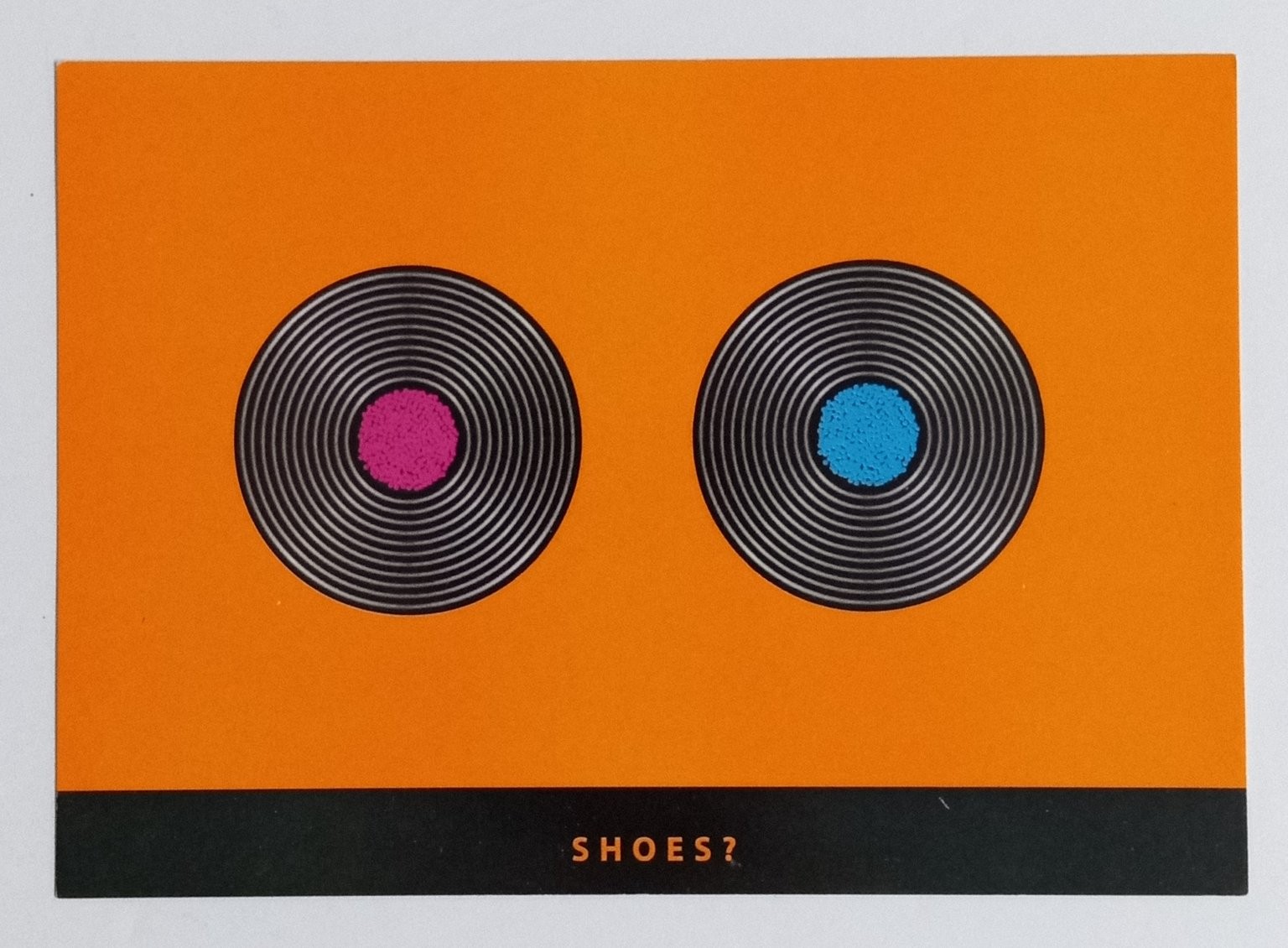 Kangol Shoes Laces Boomerang Postcard 2000 Abstract Footwear Ad