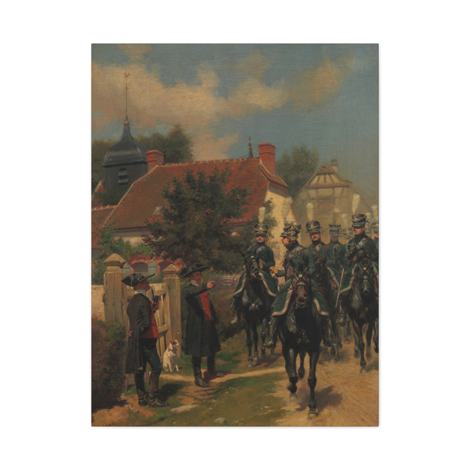 Edouard Detaille - Gendarmes d\'Ordonnance - 1894 v1 - Canvas Wall Art