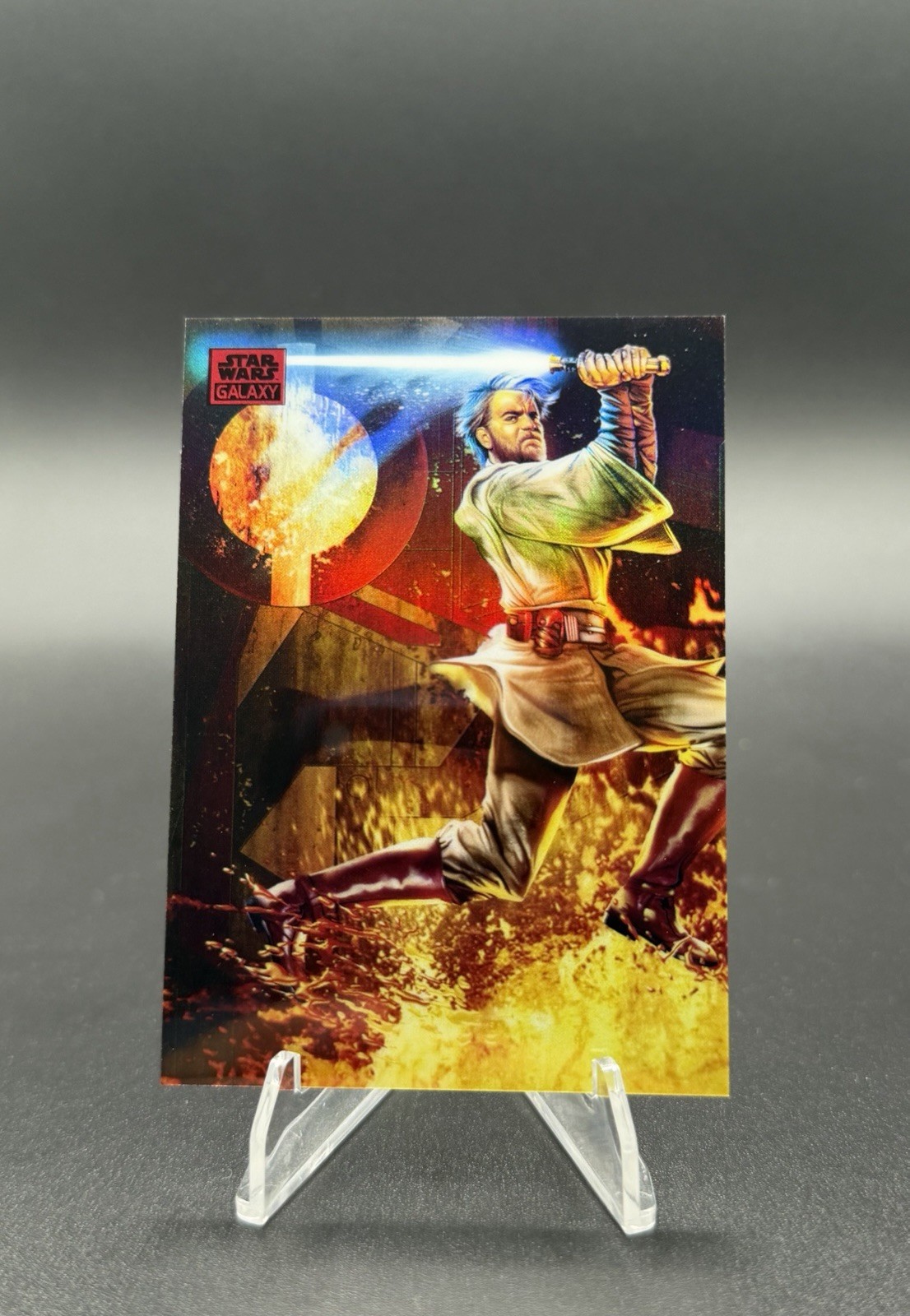 2024 Topps Chrome Star Wars Galaxy Obi-Wan Kenobi Red Refractor 5/5 #13 Omega