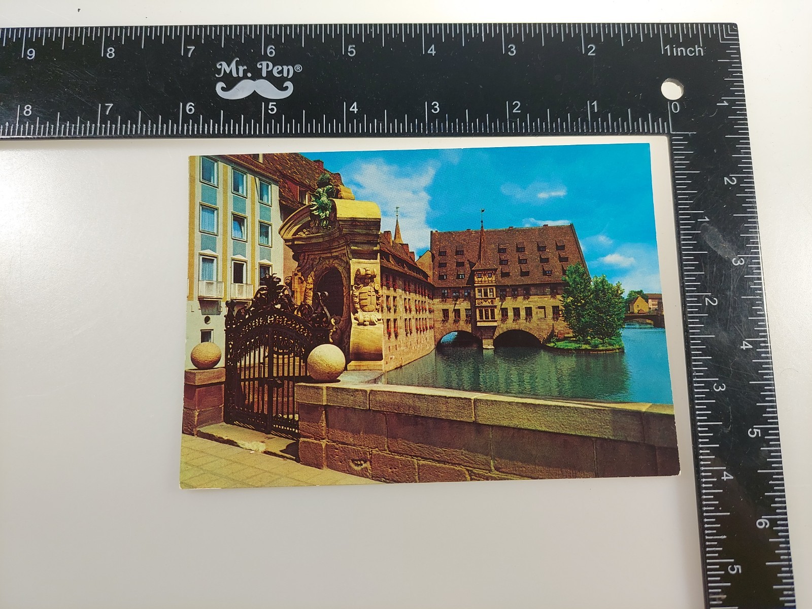 nurnberg Germany River Postcard Vintage