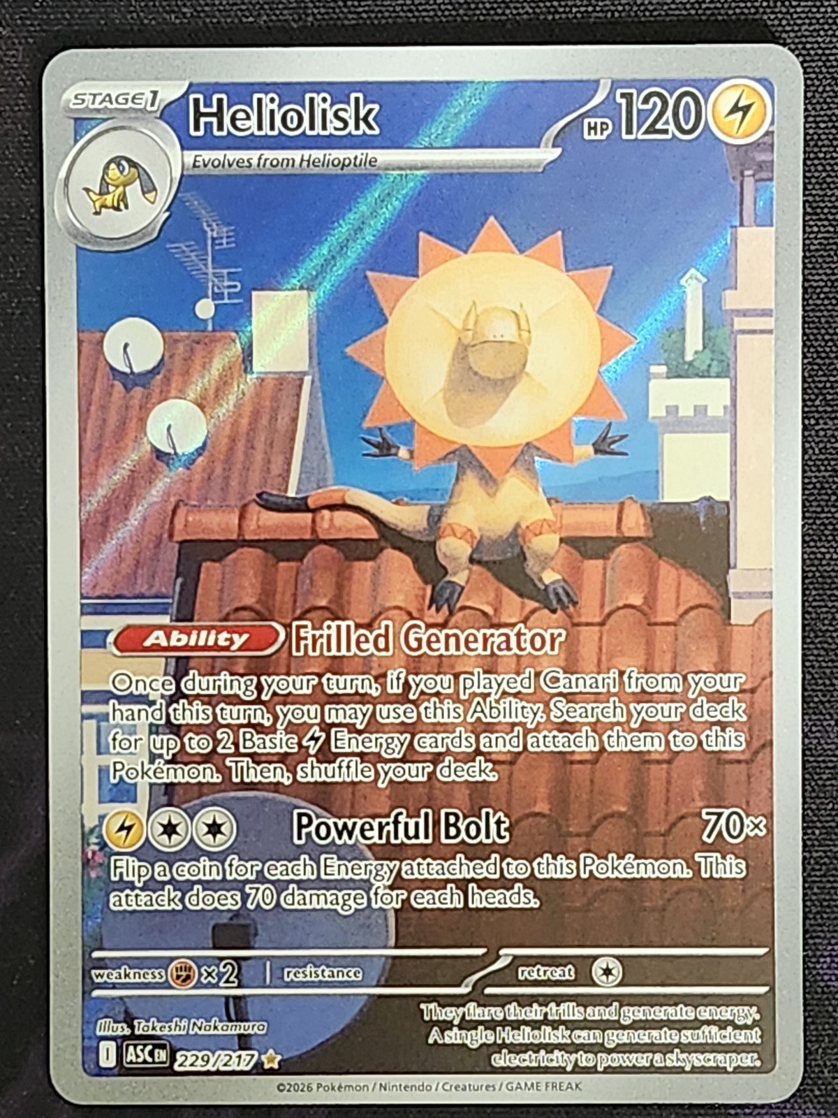 Pokemon Heliolisk 229/217 Ascended Heroes ASC
