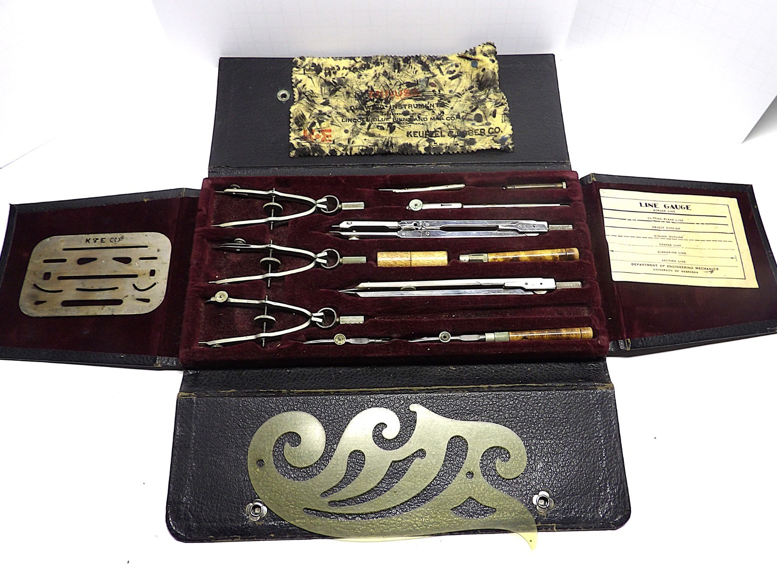 ANTIQUE KEUFFEL & ESSER DRAFTING KIT