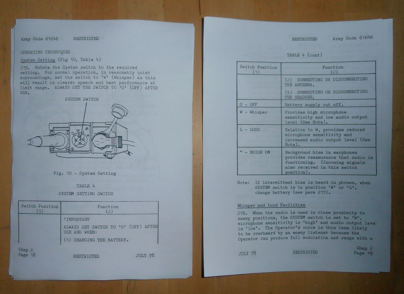 Clansman radio User handbook for Radio station UK/PRC-349. Code No 61646 Clansman radio User handbook for Radio station UK/PRC-349. Code No 61646