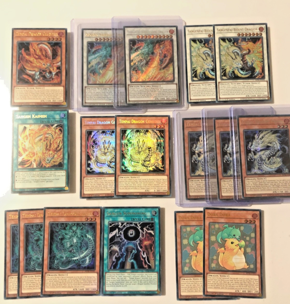 Yugioh 17x Tenpai Dragon Deck Core  -  Incl Emblazoned Rares