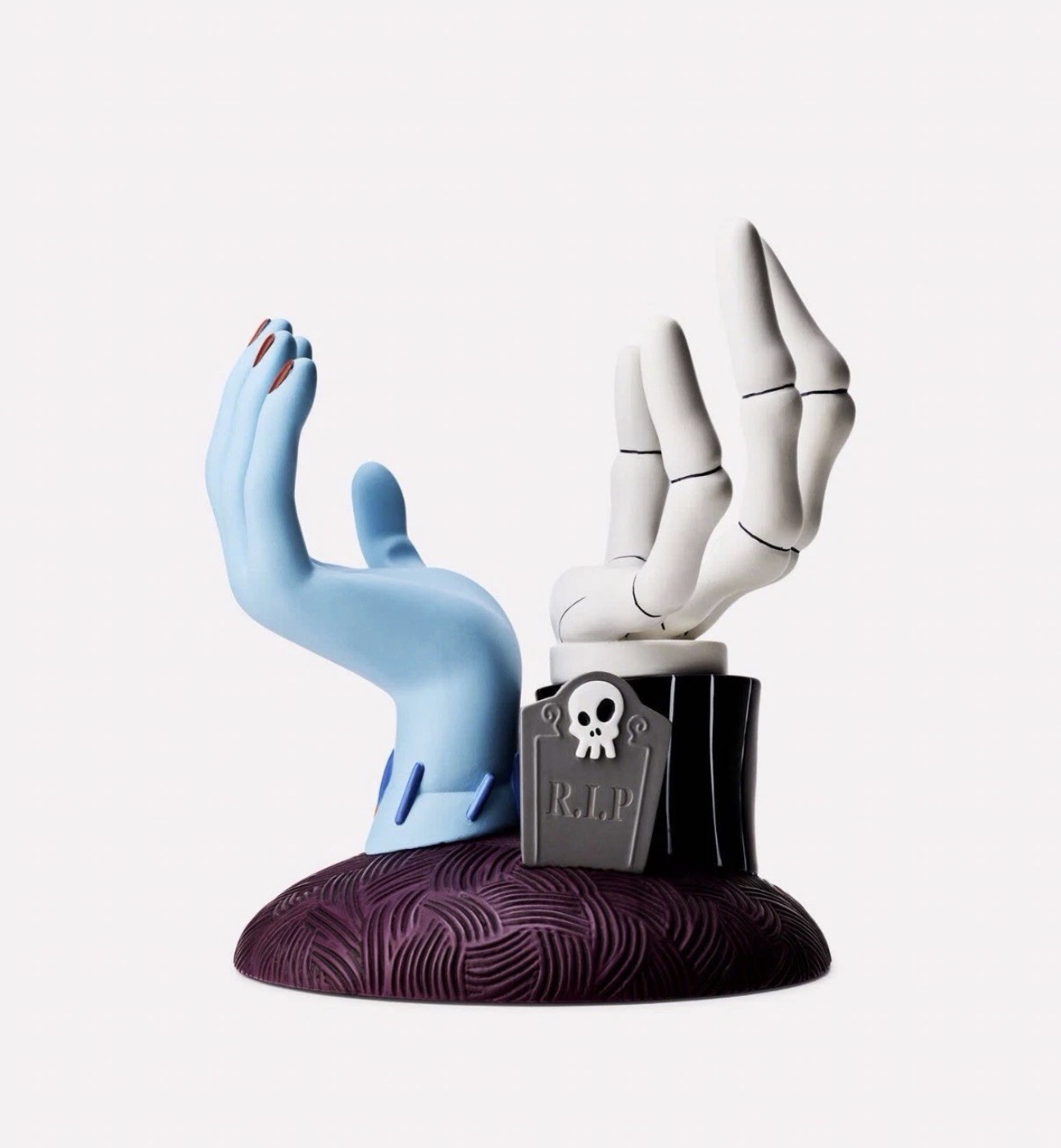 Bath & Body Works Disney Jack Skellington & Sally Hands Pedestal IN HAND