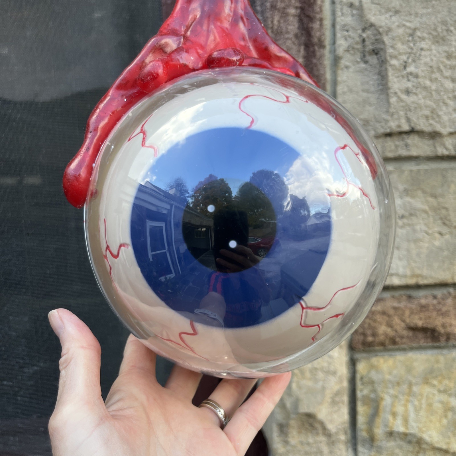 HTF Vintage 2004 GEMMY Animated Hanging Eyeball Sound Motion