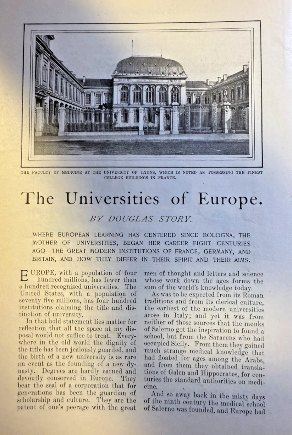 1901 Universities of Europe Salamanaca Lyons Cambridge Oxford Trinity College