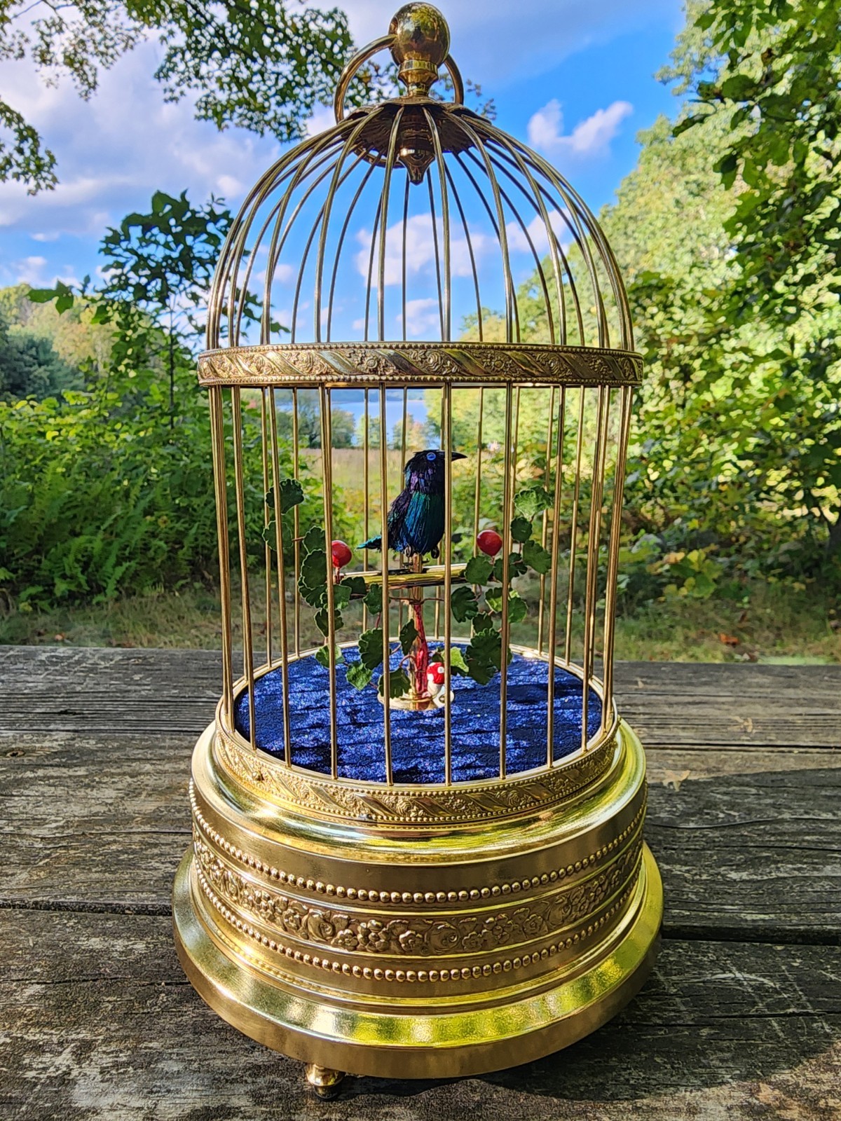 Antique German Griesbaum Singing Bird Cage - Fully Restored - See Description 