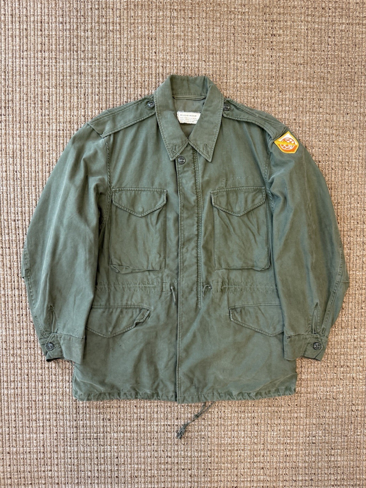 1958 US Army M-1951 Field Jacket Southern Athletic ARADCOM Patch M51 Vtg M