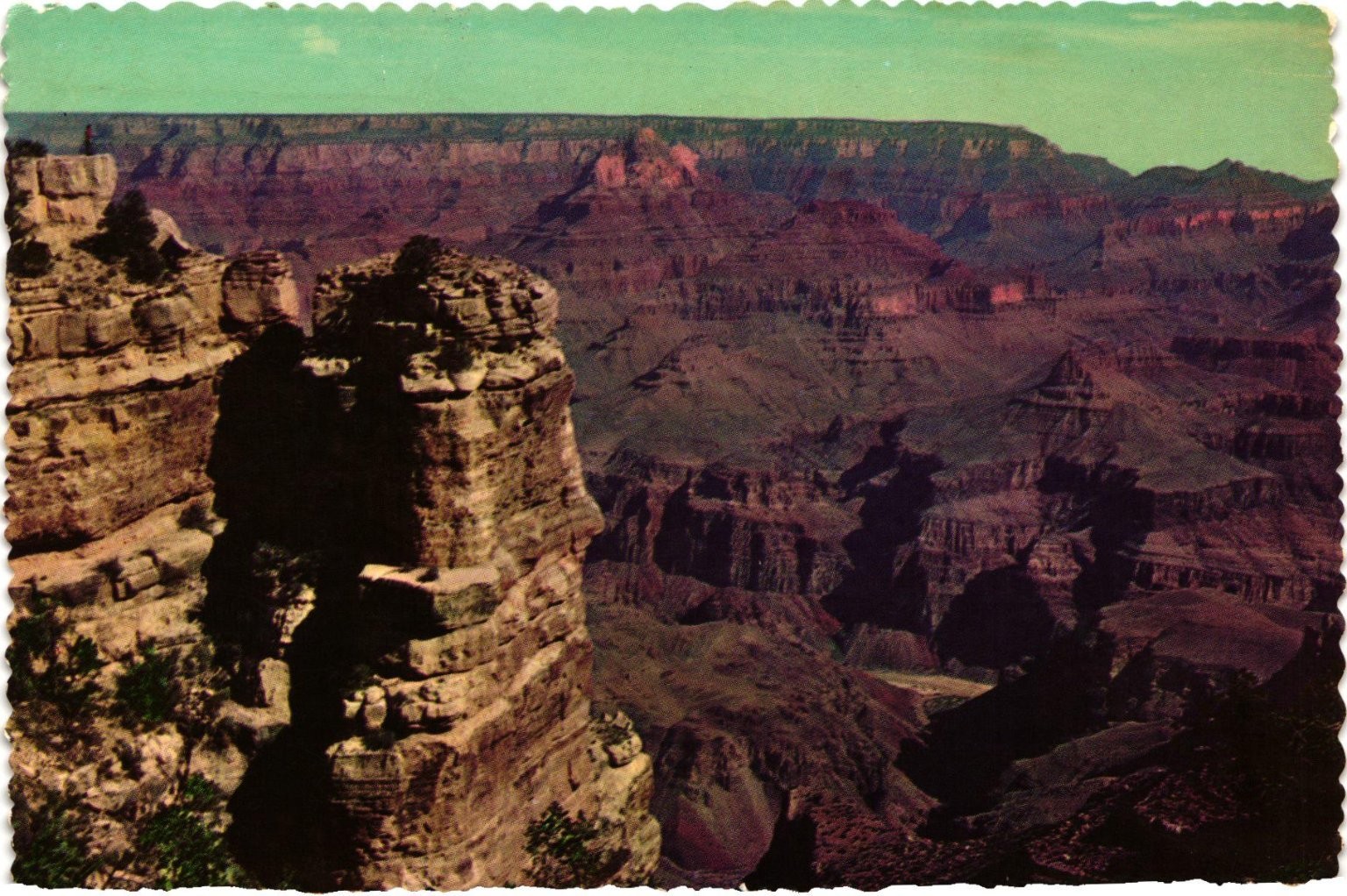 Grand Canyon Moran Point AZ Vintage Postcard 1975 Posted Smokey Bear Grand Canyon Moran Point AZ Vintage Postcard 1975 Posted Smokey Bear