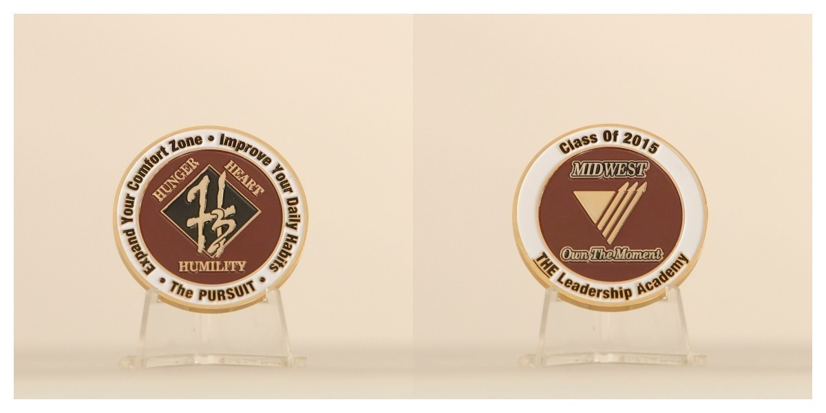 Midwest Leadership Academy Class Of 2015 Own The Moment Challenge Coin  4#G