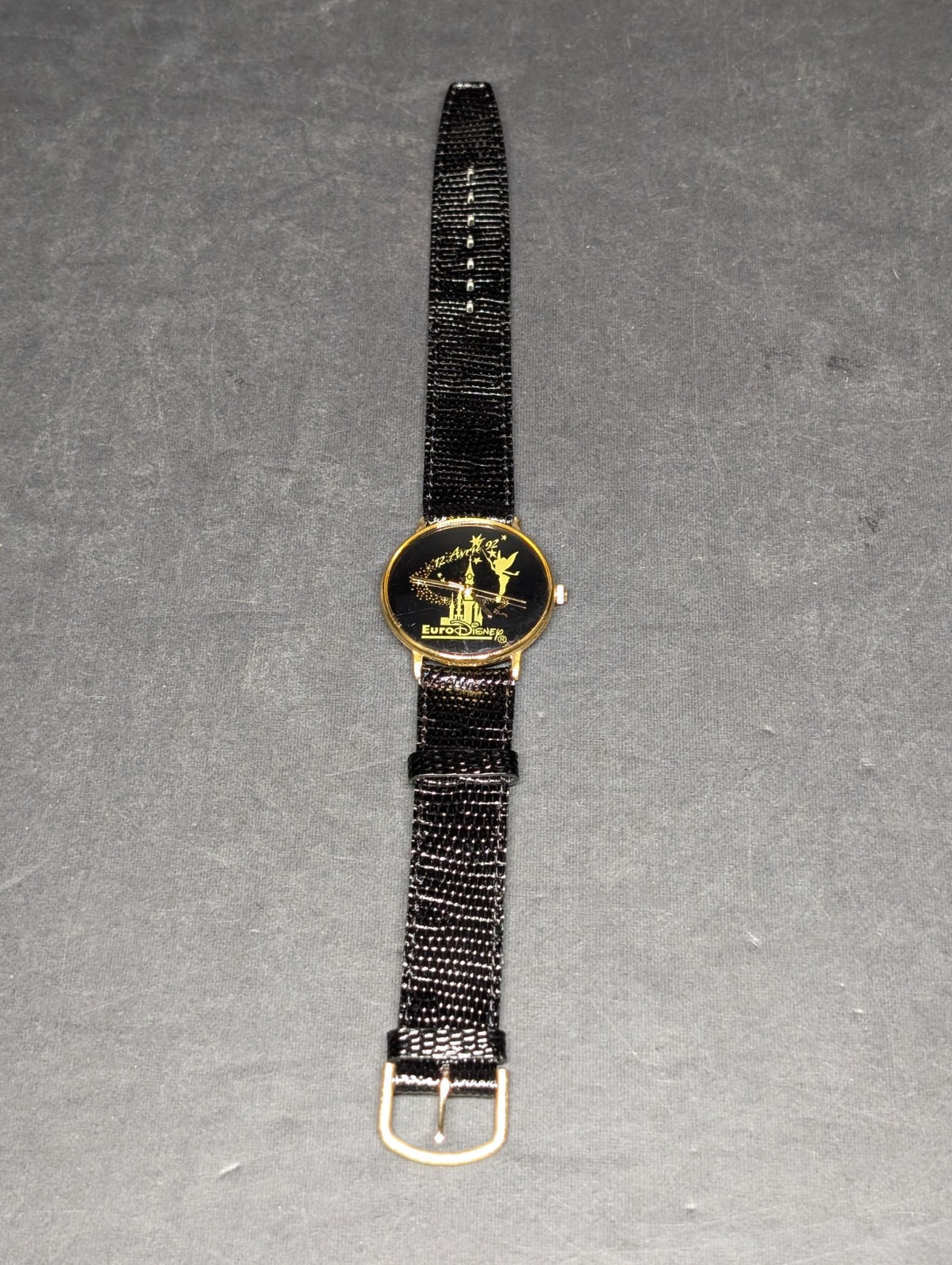 RARE VINTAGE Euro Disney Watch 1992 TINKERBELL WITH CASTLE