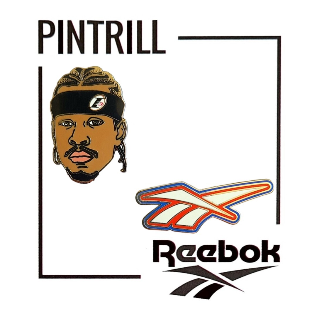 ⚡RARE⚡ PINTRILL x ALLEN IVERSON 76ers Allen Iverson Pin Set *BRAND NEW*