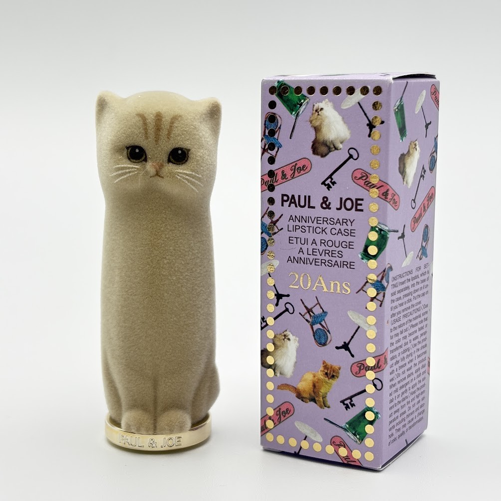 PAUL & JOE BEAUTE 20th Anniversary Lipstick Case 002 Gipsy Kitty Cat NIB NEW