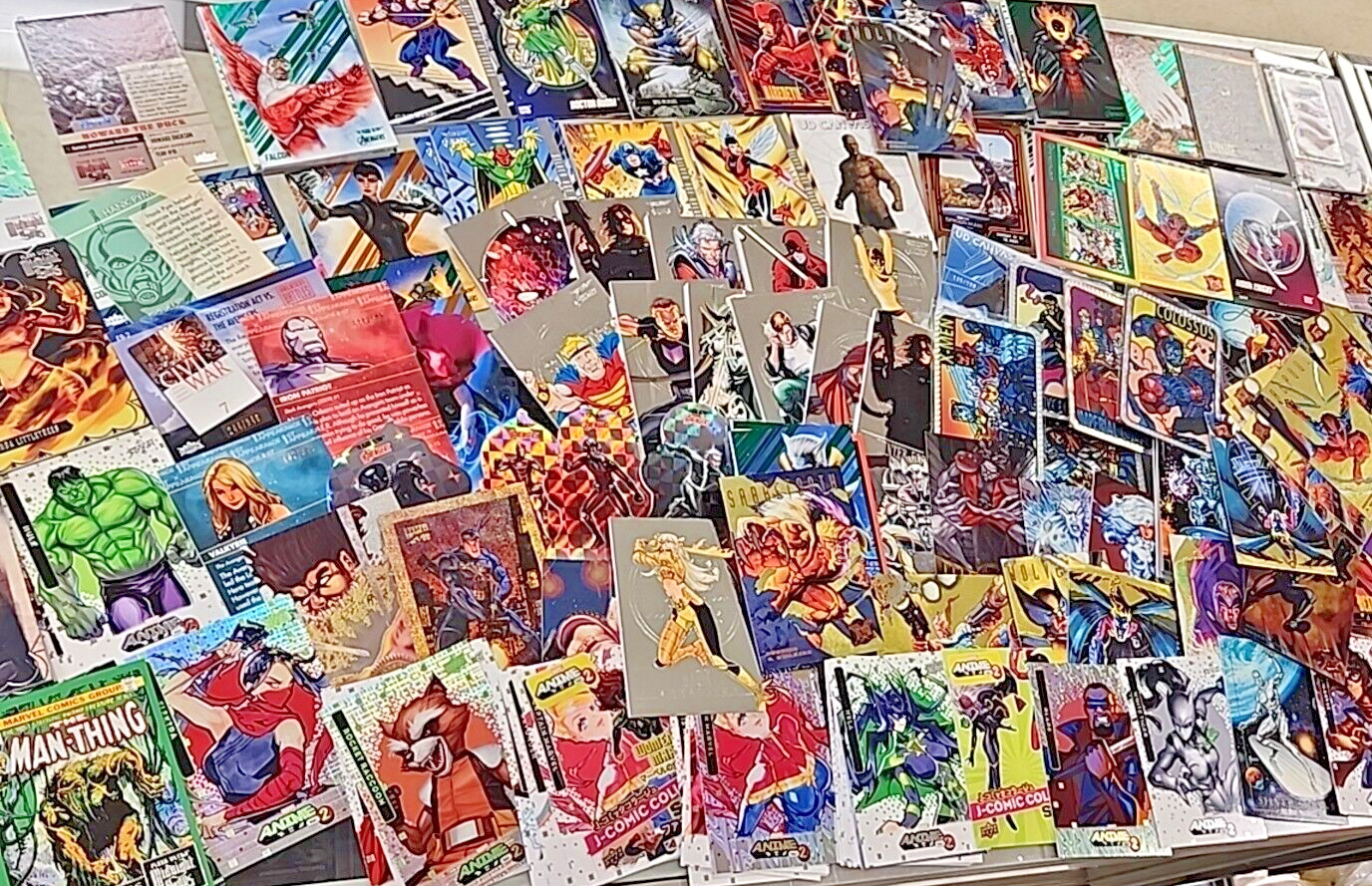 Marvel Comic Card Collection Lot TCG Inserts Numbered, Vintage, Sketch & Autos