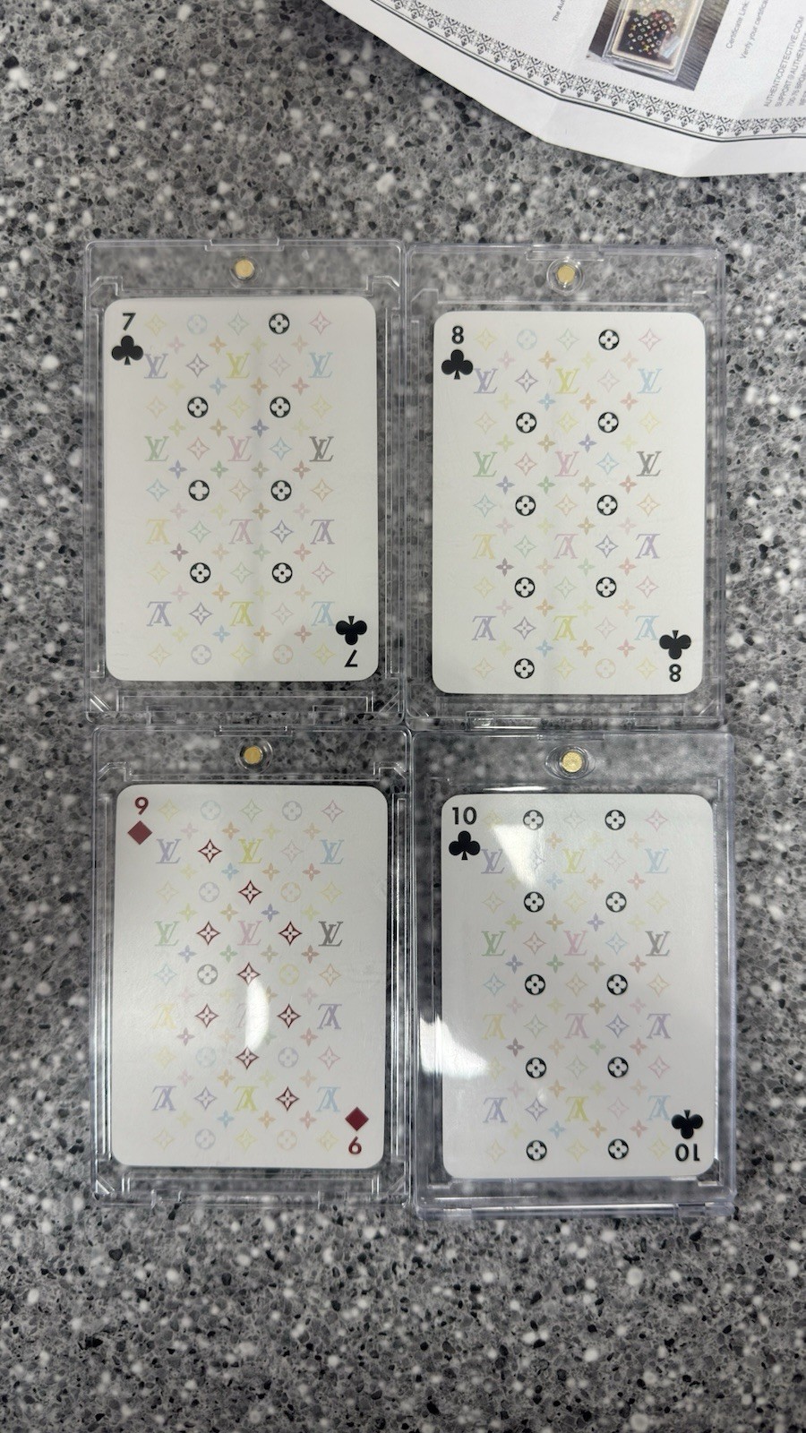 RARE Takashi Murakami Louis Vuitton Playing Cards w/ COA RARE Takashi Murakami Louis Vuitton Playing Cards w/ COA