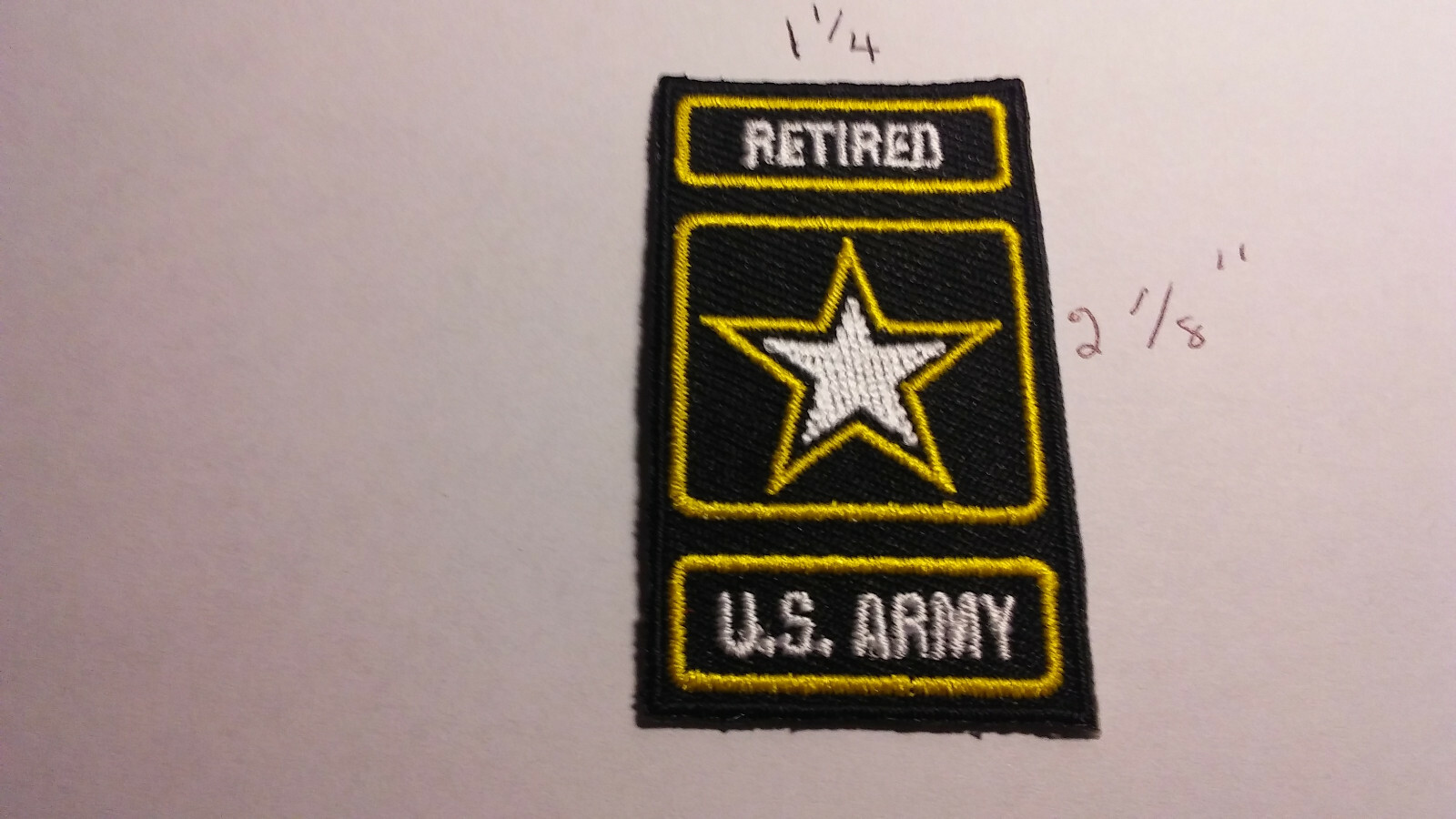 U. S Army Retired patch (iron on) U. S Army Retired patch (iron on)