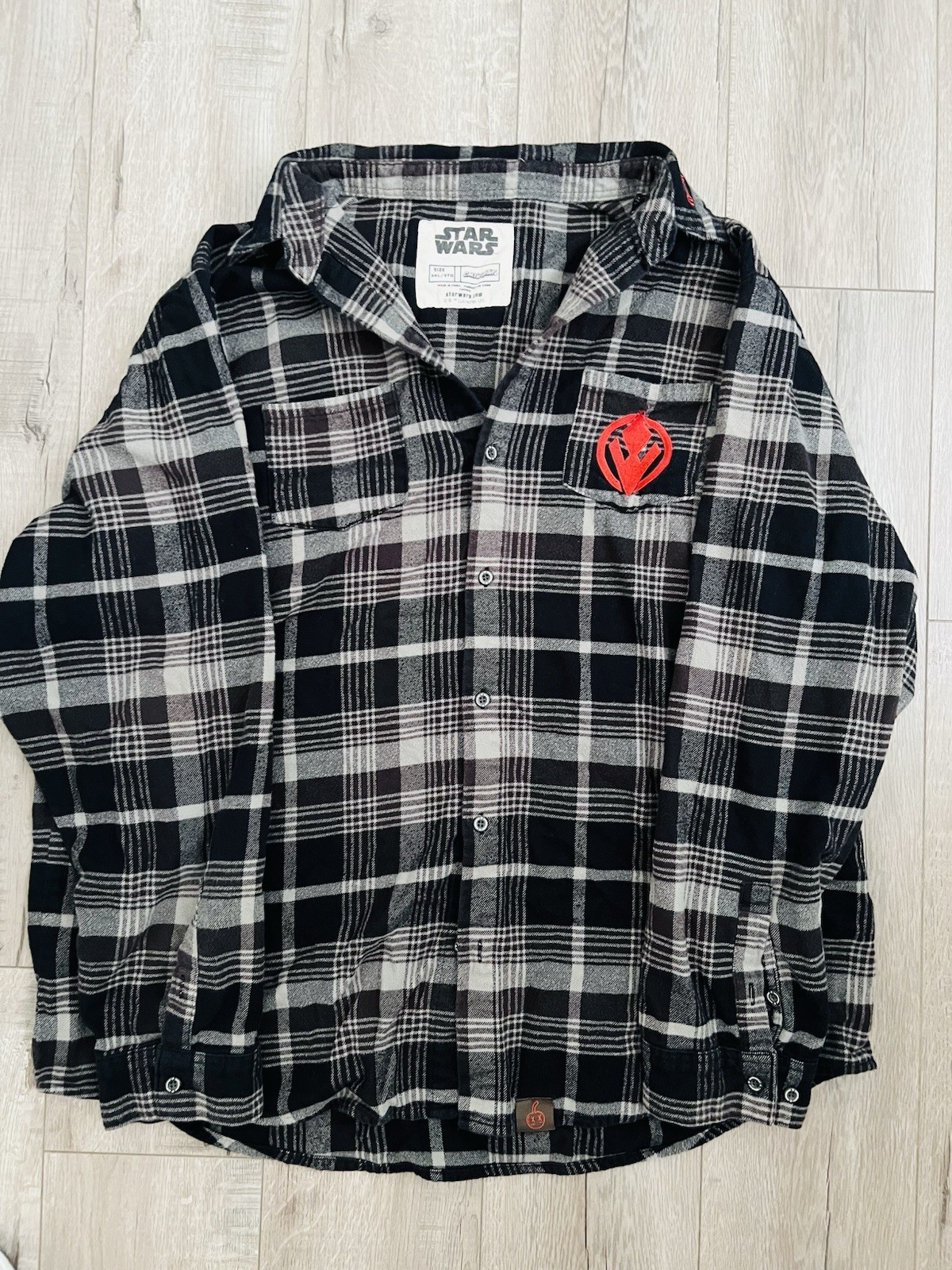Cakeworthy Star Wars Darth Maul Phantom Menace Flannel Shirt Adult 3XL Black Cakeworthy Star Wars Darth Maul Phantom Menace Flannel Shirt Adult 3XL Black
