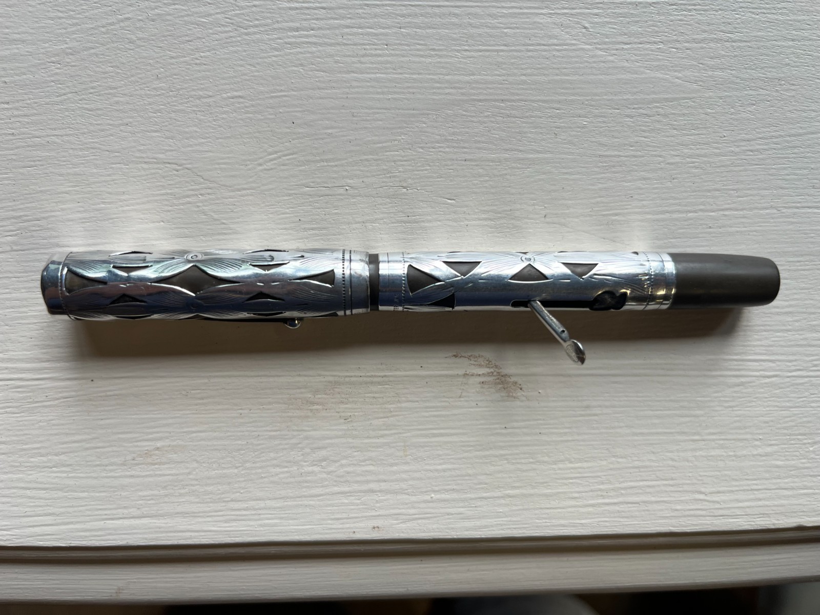 1920\'s Waterman\'s Ideal 452 Sterling Silver Fountain Pen Antique 1920\'s Waterman\'s Ideal 452 Sterling Silver Fountain Pen Antique