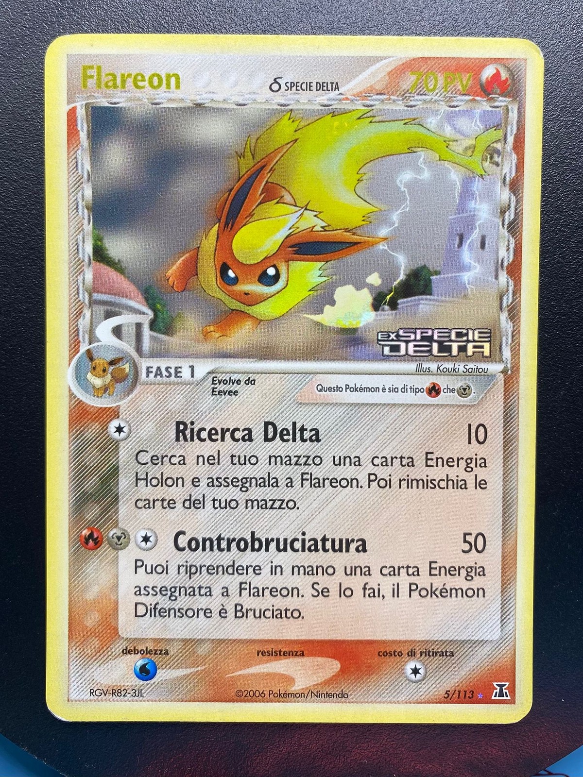 Flareon δ Delta Species - ds · EX Delta Species 5/113 - Italian - Slightly Play Flareon δ Delta Species - ds · EX Delta Species 5/113 - Italian - Slightly Play