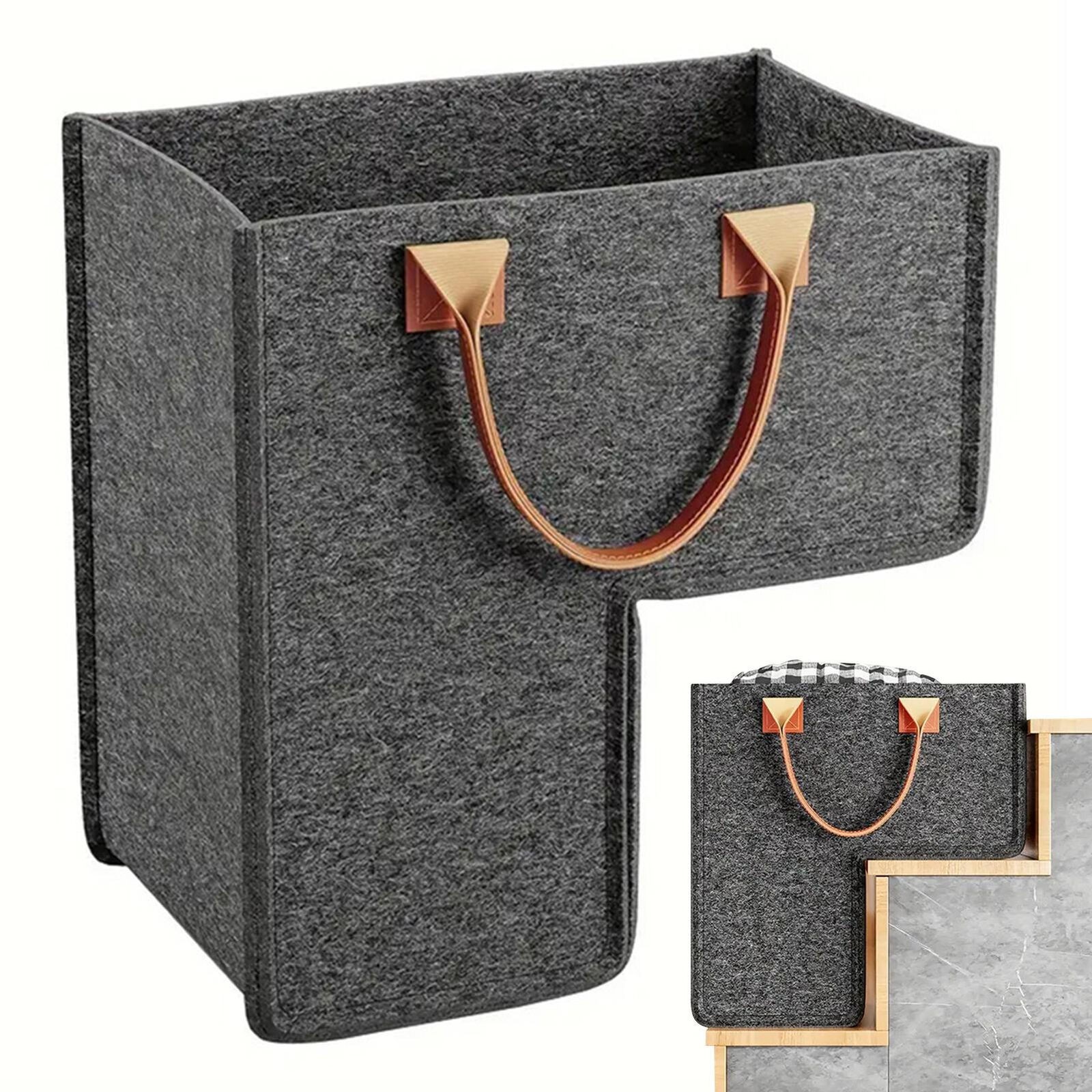 Stair Baskets For Wooden Stairs L-Shaped Stair Storage Organizer Staircase Stair Baskets For Wooden Stairs L-Shaped Stair Storage Organizer Staircase