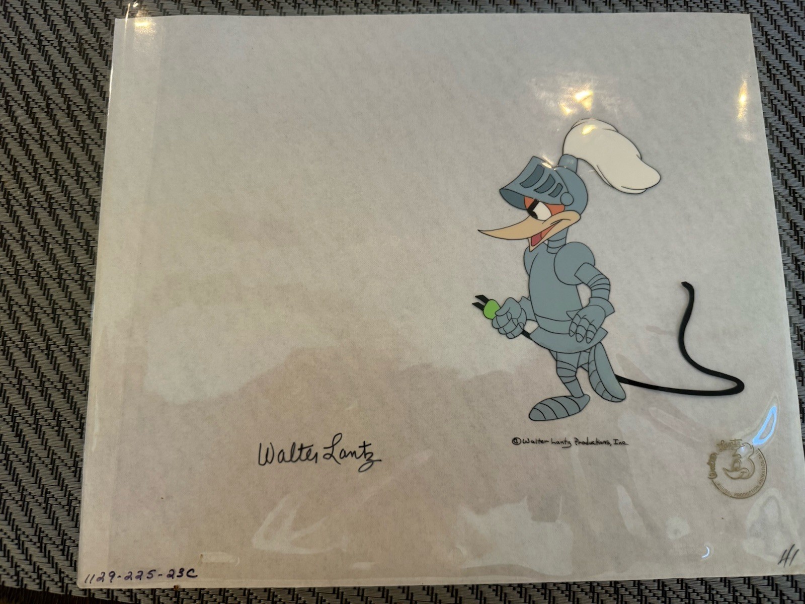 Woody Woodpecker Production Cel Signed Walter Lantz Coa Rare In Knights Custom Woody Woodpecker Production Cel Signed Walter Lantz Coa Rare In Knights Custom