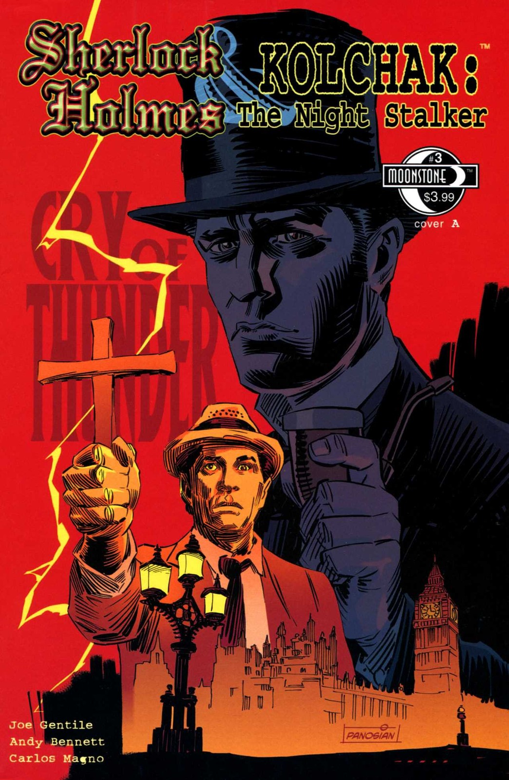 Sherlock Holmes And Kolchak the Night Stalker #3A VF/NM; Moonstone | w/Bag+Board Sherlock Holmes And Kolchak the Night Stalker #3A VF/NM; Moonstone | w/Bag+Board