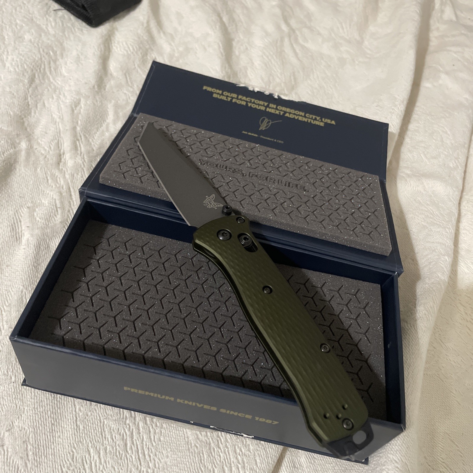 Benchmade 537GY1 3.38 inch Folding Pocket Knife