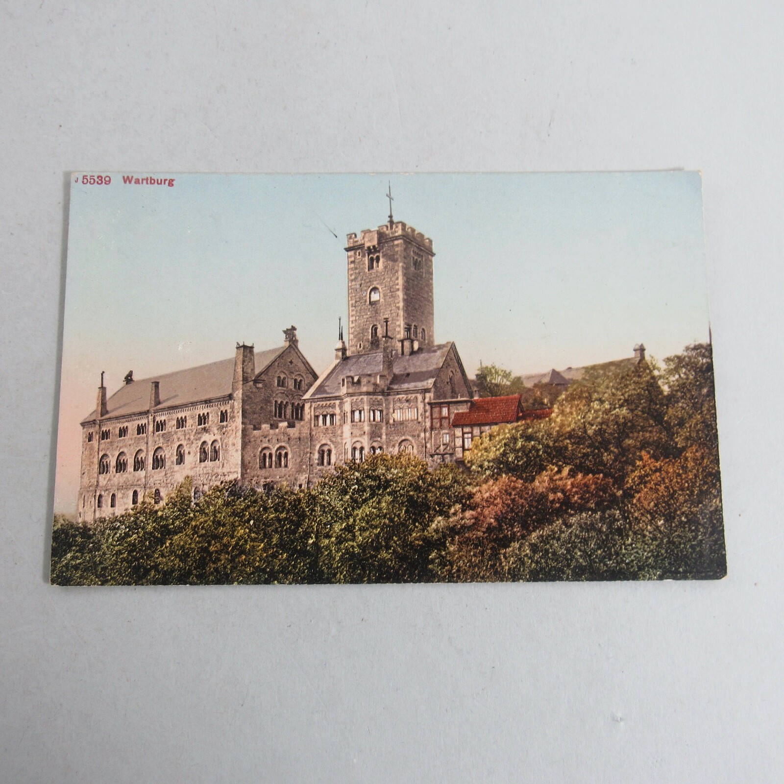 Wartburg Castle Eisenach Germany Vintage Postcard Church Tower
