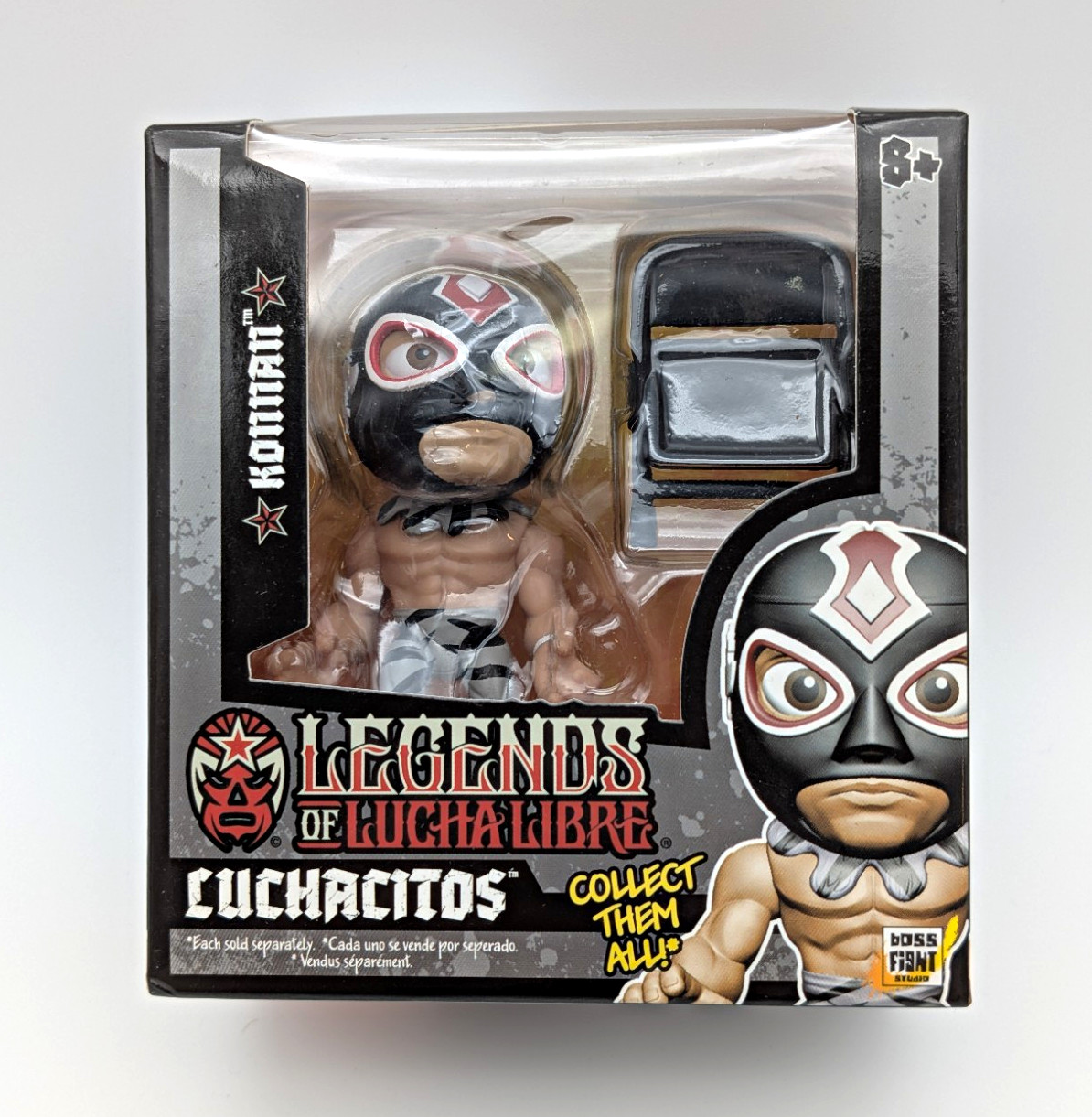 Boss Fight Studio Legends of Lucha Libre Cuchacitos Konnan Figure w/ Accessory Boss Fight Studio Legends of Lucha Libre Cuchacitos Konnan Figure w/ Accessory