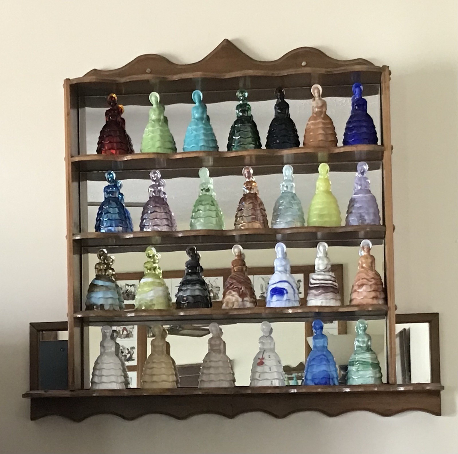 Summit Art Glass VTG Melanie Vintage Doll Collection With Original Wall Rack Summit Art Glass VTG Melanie Vintage Doll Collection With Original Wall Rack