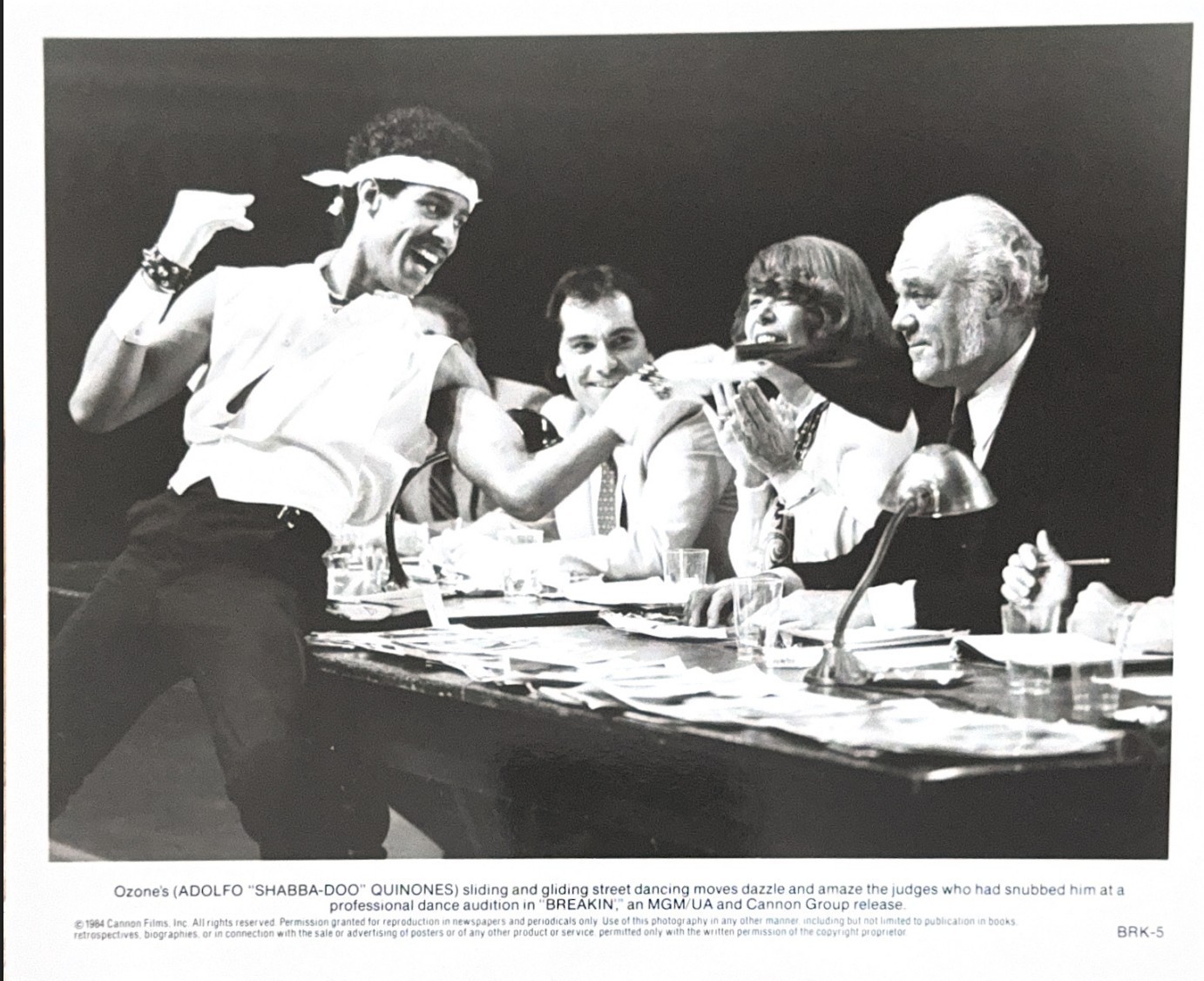 Breakin\' 1984 Vintage Original Press Photo Ozone Audition Judges Shabba-Doo BRK5 Breakin\' 1984 Vintage Original Press Photo Ozone Audition Judges Shabba-Doo BRK5