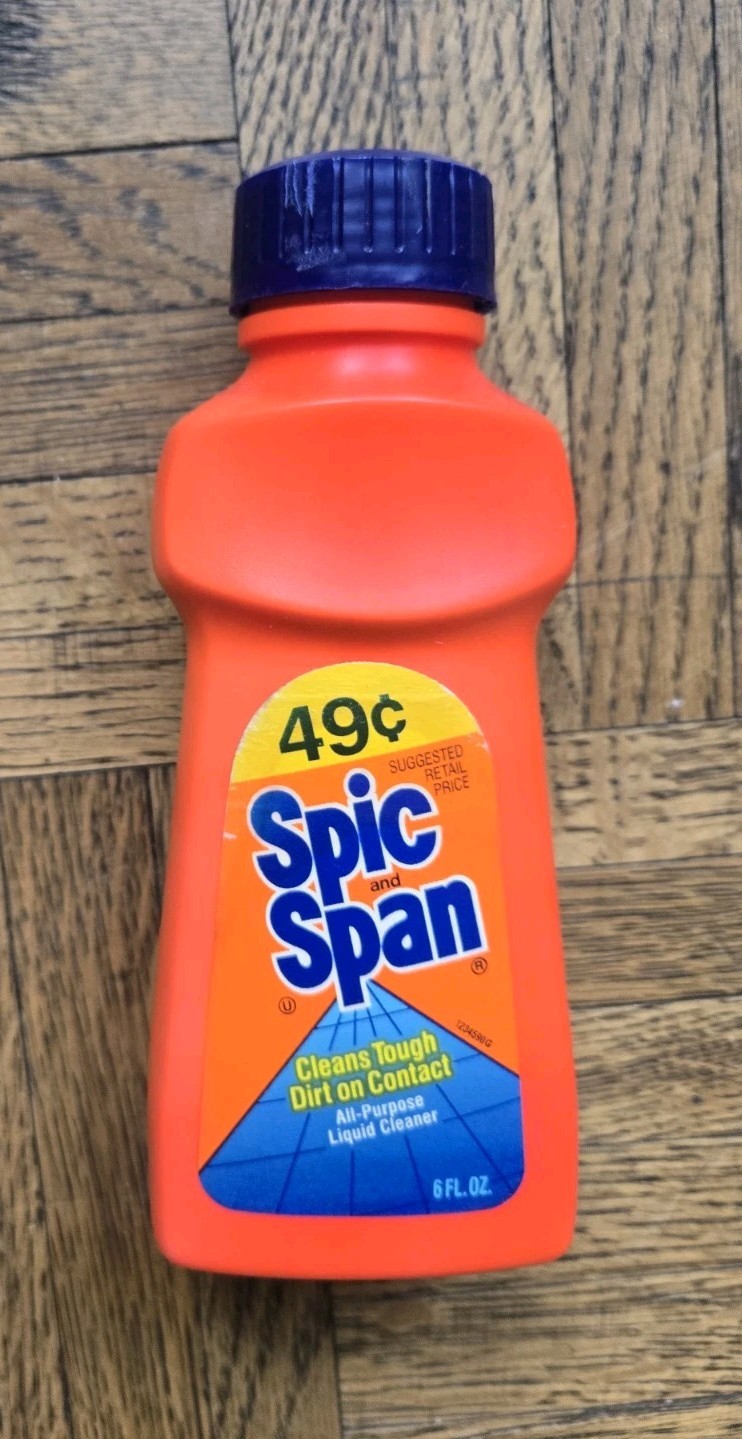 Vintage 1988 Spic & Span Multi-Purpose Cleaner 5 OZ Full Display Prop