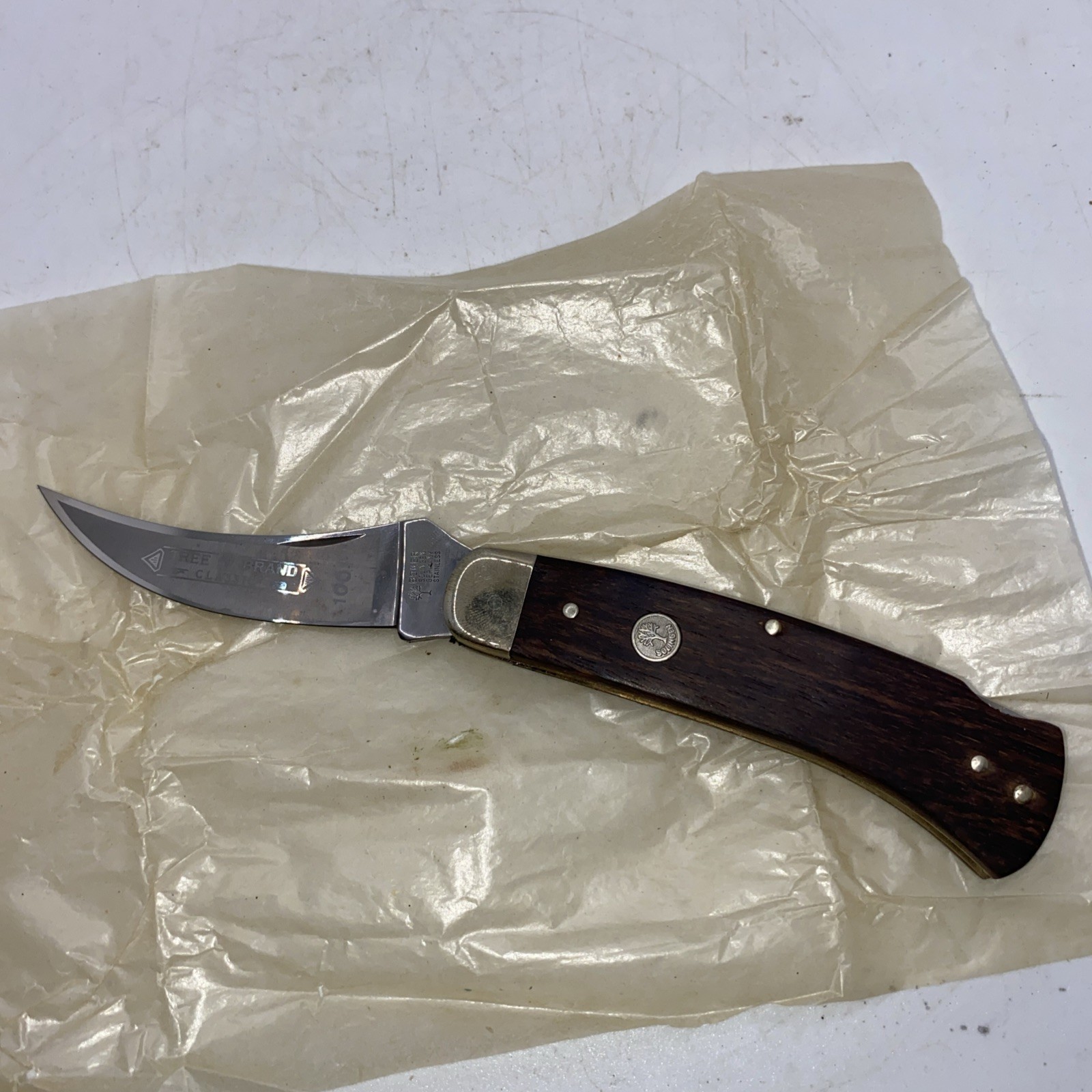 NOS Boker Tree Brand Knife 1001 Lockback Solingen Germany  Near Mint Condition