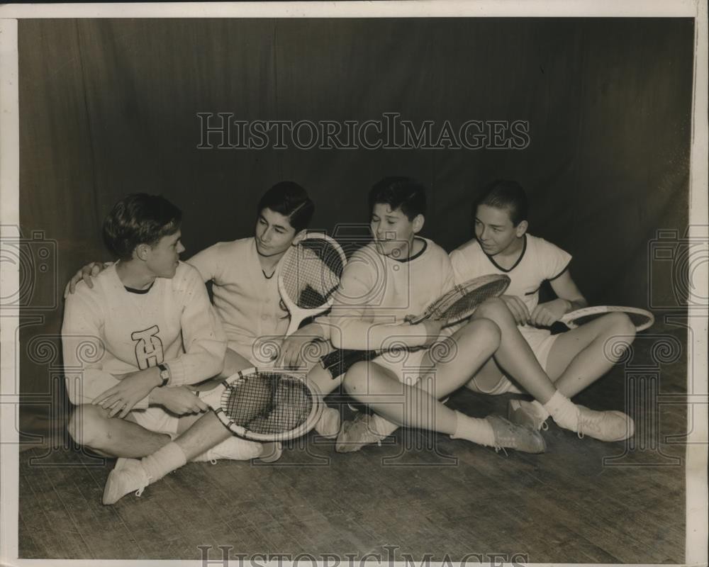 1939 Press Photo US Lawn tennis Roberrt Lee Bensinger, Irvin Doreman - net32817 1939 Press Photo US Lawn tennis Roberrt Lee Bensinger, Irvin Doreman - net32817