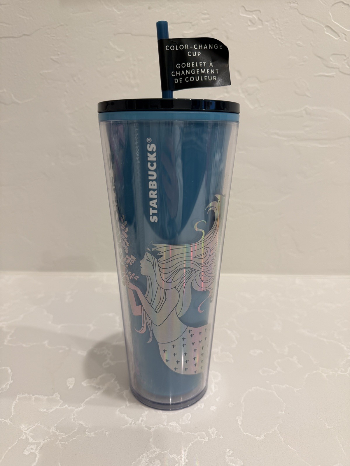 Starbucks 2021 Holiday Color Change Cold Drink Cup Tumbler Siren Mermaid 24oz Starbucks 2021 Holiday Color Change Cold Drink Cup Tumbler Siren Mermaid 24oz