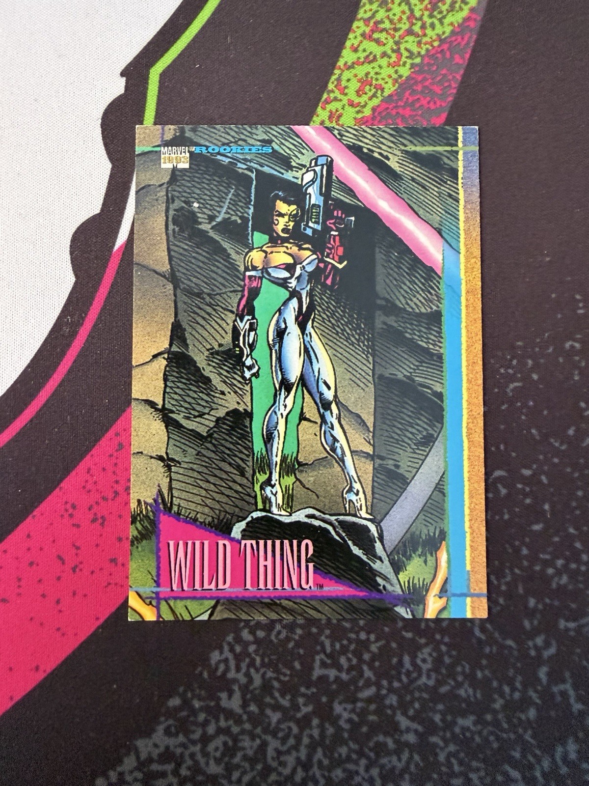1993 SkyBox Marvel Universe Trading Card - Wild Thing #132 1993 SkyBox Marvel Universe Trading Card - Wild Thing #132
