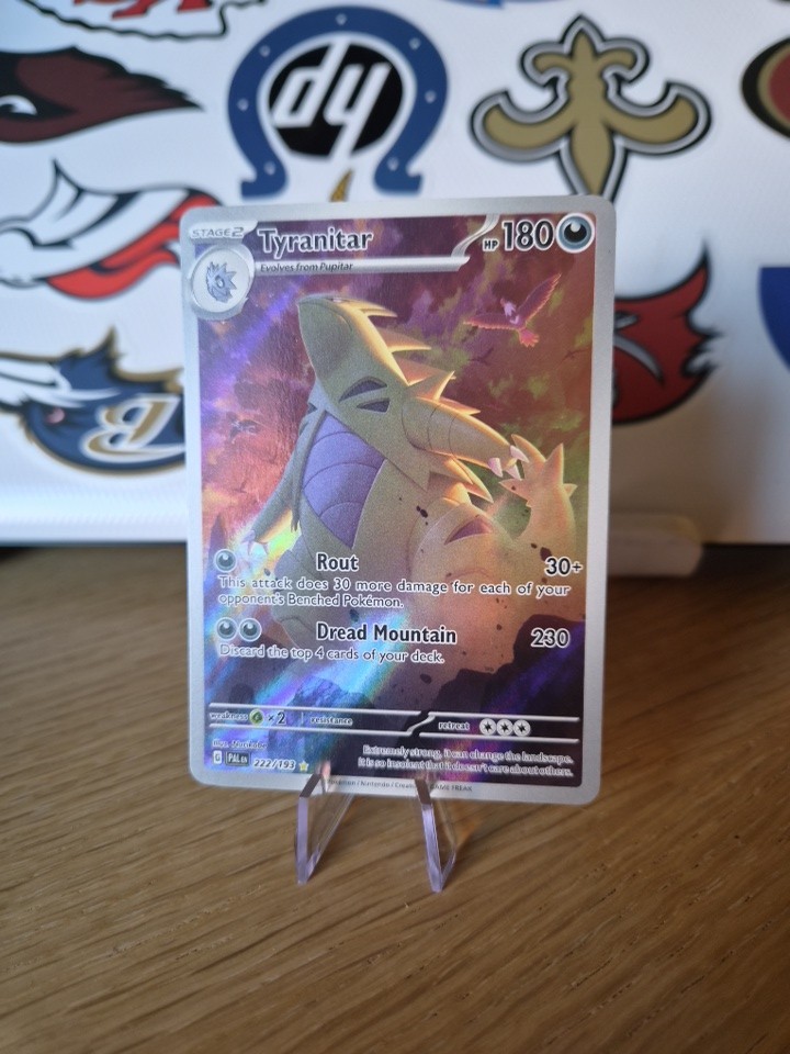 Tyranitar 222/193 Paldea Evolved Illustration Rare Holo Full Art ENG 2023 180HP Tyranitar 222/193 Paldea Evolved Illustration Rare Holo Full Art ENG 2023 180HP