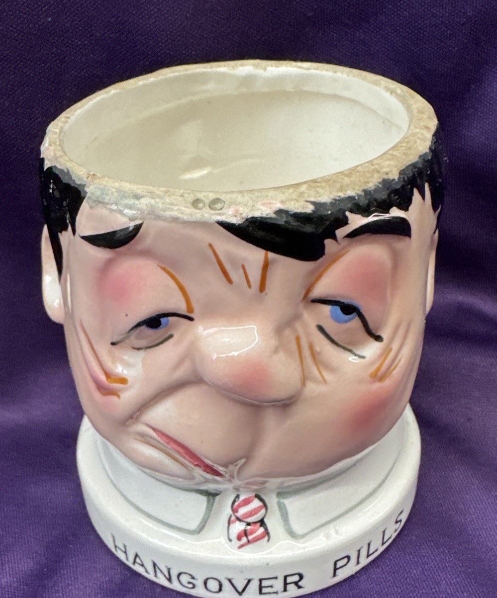 1960 The Shafford Co HANGOVER PILLS Figure 5963Y Made In Japan (no top)