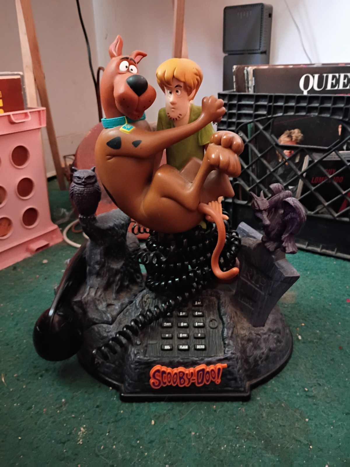 2000 Telemania Scooby-Doo & Shaggy Collectible Halloween Corded Landline Phone