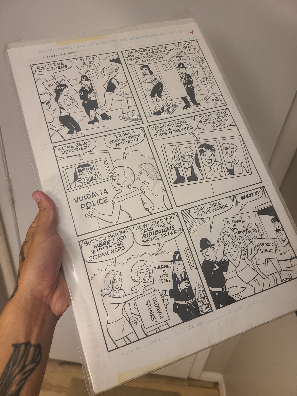 Archie And Friends Original Page Art (DAN DECARLO) Archie And Friends Original Page Art (DAN DECARLO)