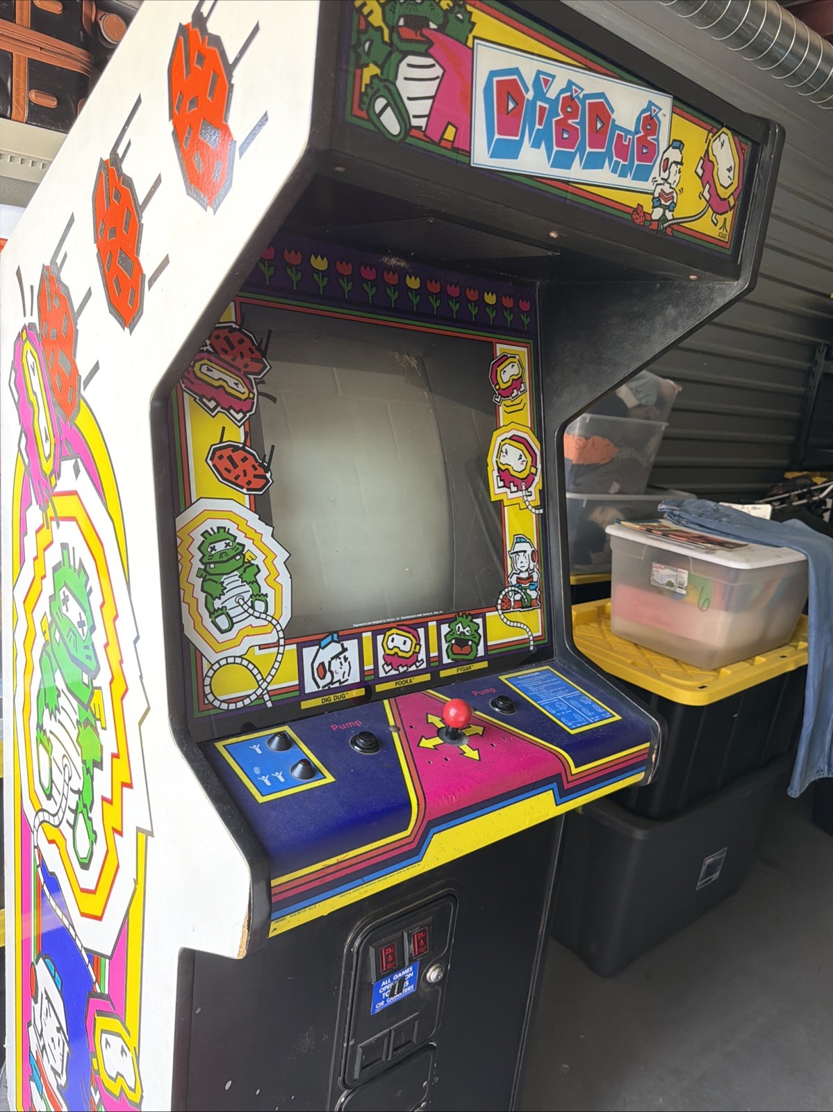 DIG DUG ARCADE MACHINE by ATARI (Excellent Condition) *RARE* DIG DUG ARCADE MACHINE by ATARI (Excellent Condition) *RARE*