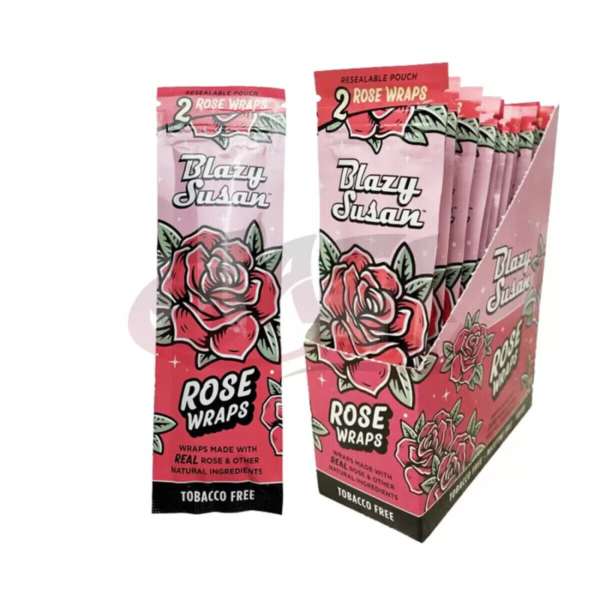 Authentic Blazy Susan Rose Pre-Rolls Wrap 10 Packs Made with Real Rose 20 total Authentic Blazy Susan Rose Pre-Rolls Wrap 10 Packs Made with Real Rose 20 total