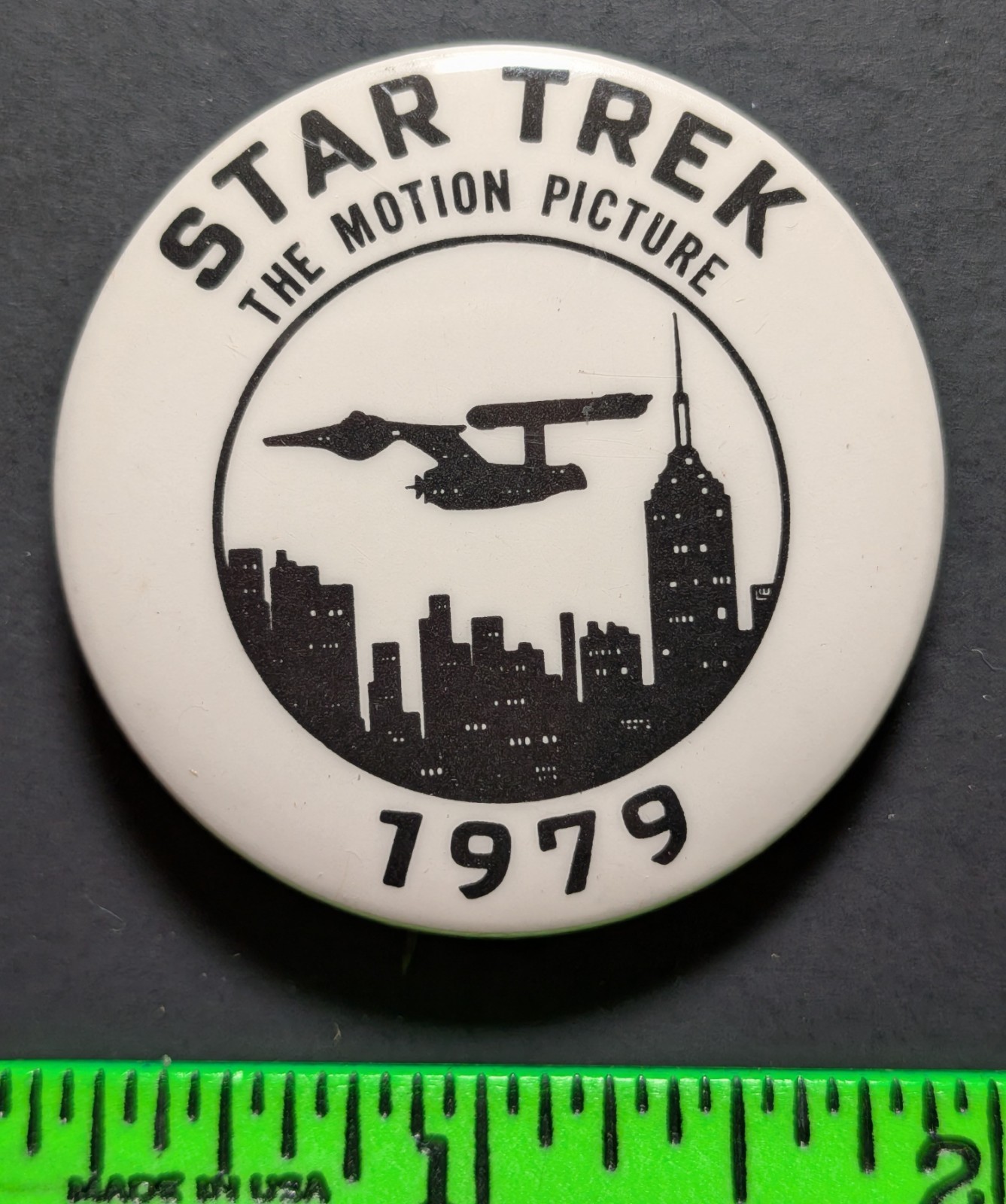 Vintage 1979 Star Trek Movie Pinback Pin